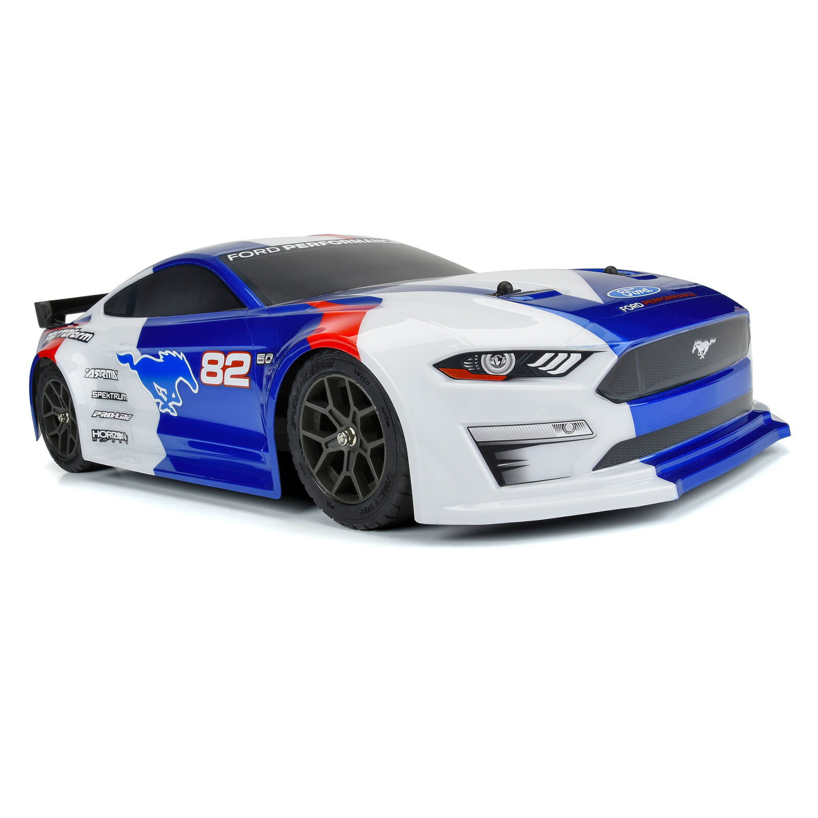 Pro-line - 1/8 Body Painted Ford PROTOform 2021 Infraction Mustang (Blue): Vendetta | & 3S Pro-Line Racing