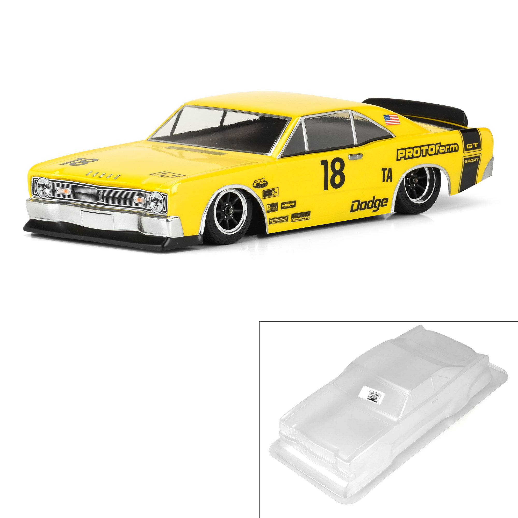 PROTOform - Pro-line Racing 1/10 1967 Dodge Dart Clear Body