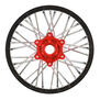 1/4 Pro-Spec Aluminum V2 Bead Rear Wheel Black/Red (1): Promoto-MX