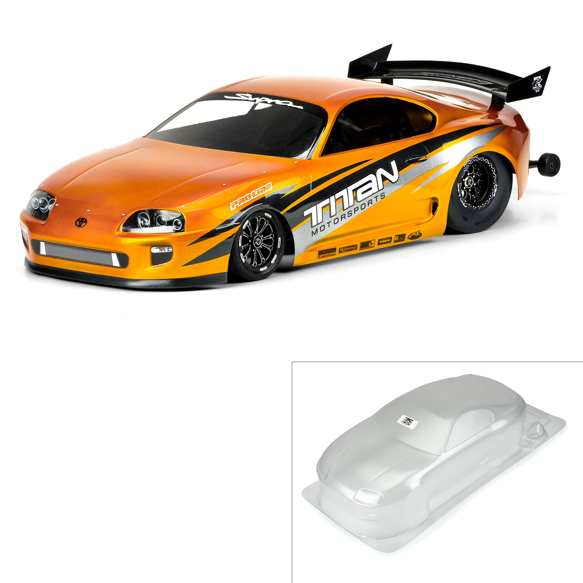 Pro-Line Racing 1/10 1995 Toyota Supra Clear Body: Drag Car | Pro-Line