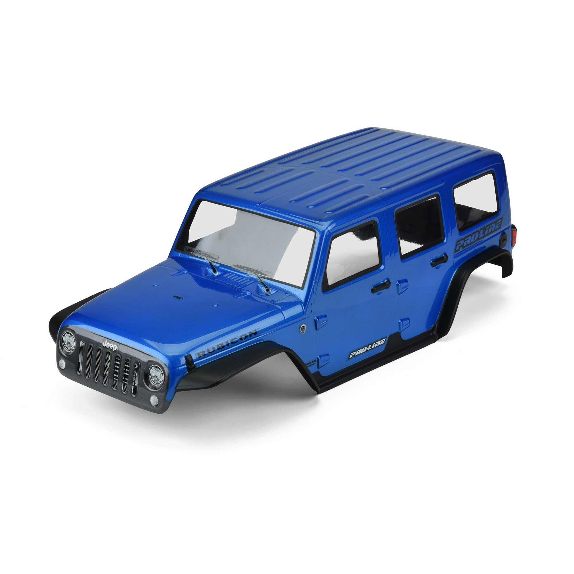 Pro Line Racing 1 10 Jeep Wrangler Unlimited Rubicon Painted Body Blue With 12 8 Wheelbase Trx 4 Pro Line