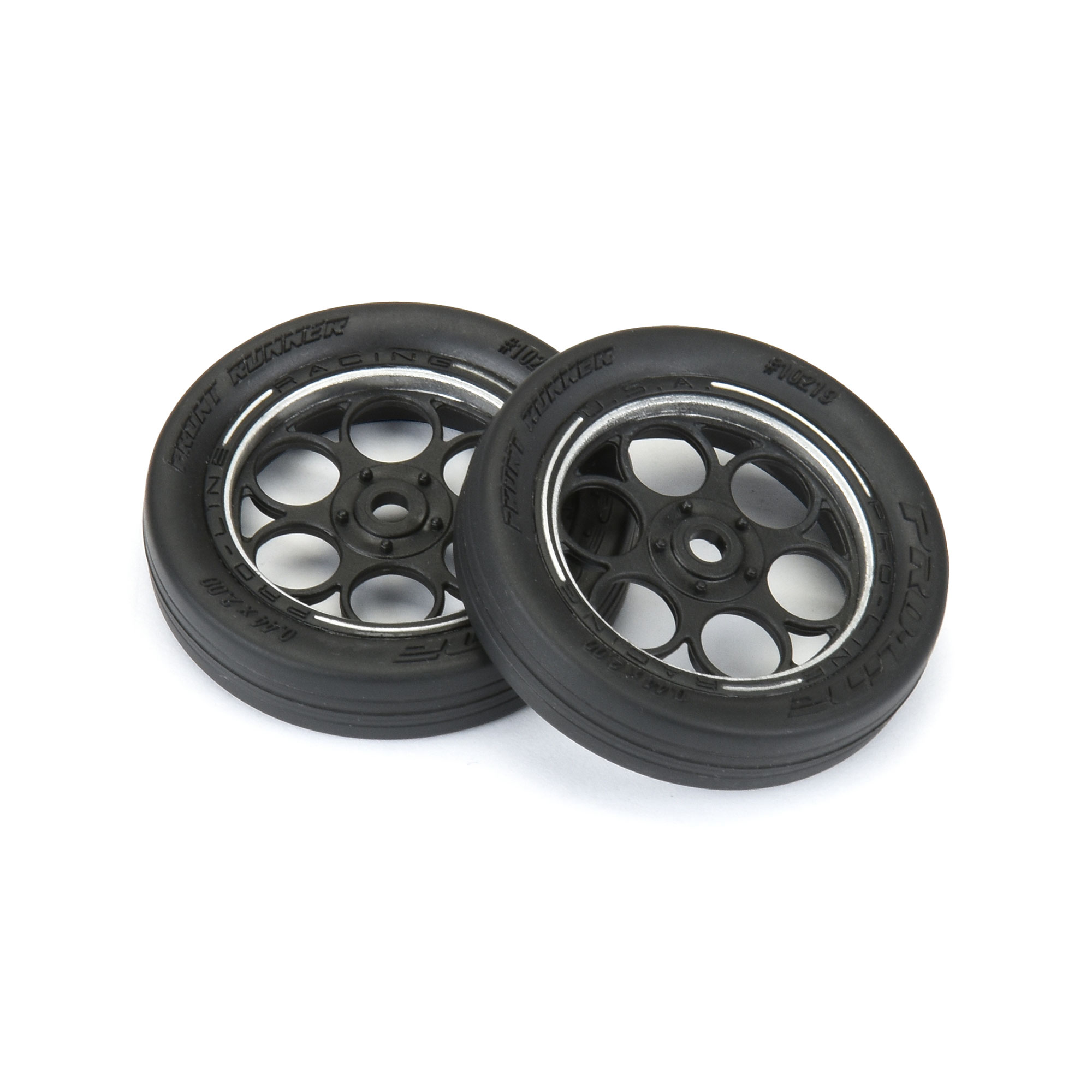 pro-line-racing-1-16-front-runner-front-tires-mtd-8mm-black-silver-2