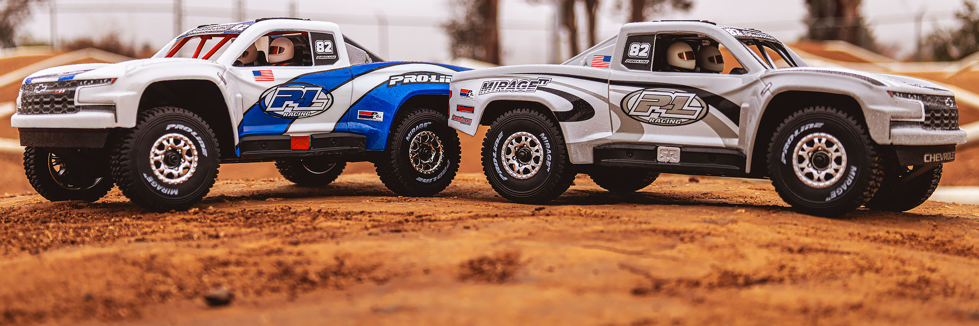 Shop Pro-Line Pre-Cut 2019 Chevy® Silverado™ Trophy Truck Clear & Tough-Color (Stone Gray) Bodies for ARRMA® Mojave™ GROM